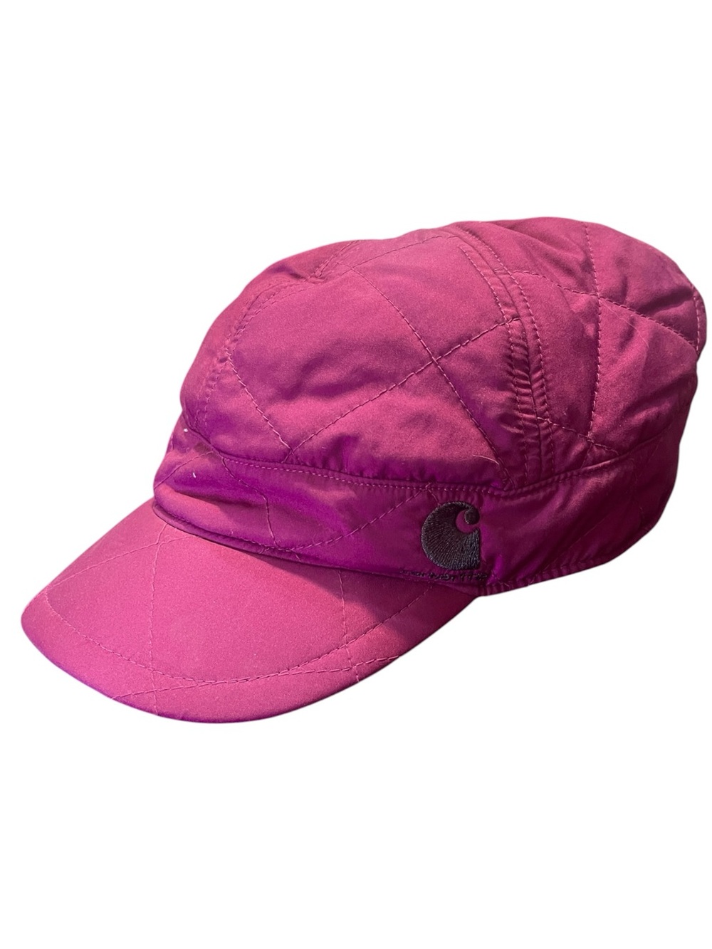 Carhartt Magenta Quilted Newsboy Cap Hat 2000 Winter Trendy